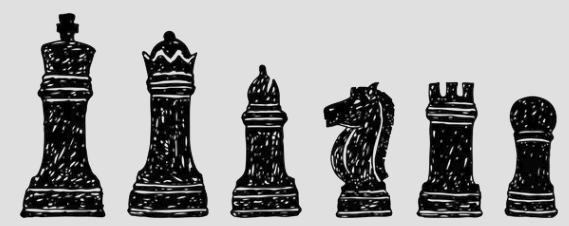 Ilustracion de piezas de ajedrez del club